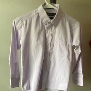 Nautica button down dress shirt boys size 8 light purple